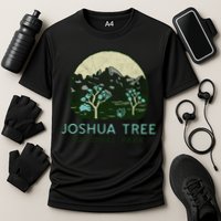 Joshua Tree National Park Vintage Mountains And Trees Sketch Gift Performance Shirt