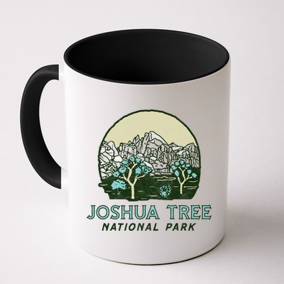Joshua Tree National Park Vintage Mountains And Trees Sketch Gift Mug