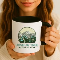 Joshua Tree National Park Vintage Mountains And Trees Sketch Gift Mug