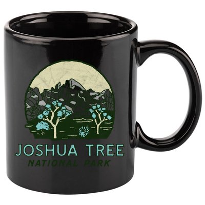 Joshua Tree National Park Vintage Mountains And Trees Sketch Gift 11oz C Handle Ceramic Mug