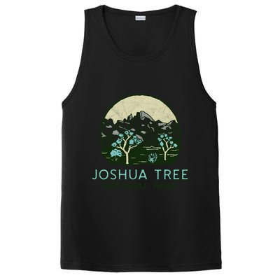 Joshua Tree National Park Vintage Mountains And Trees Sketch Gift PosiCharge Competitor Tank
