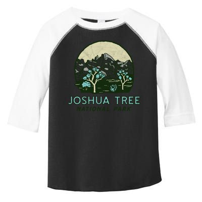 Joshua Tree National Park Vintage Mountains And Trees Sketch Gift Toddler Fine Jersey T-Shirt