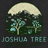 Joshua Tree National Park Vintage Mountains And Trees Sketch Gift Golf Towel