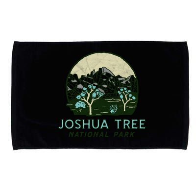 Joshua Tree National Park Vintage Mountains And Trees Sketch Gift Microfiber Hand Towel