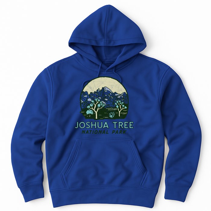 Joshua Tree National Park Vintage Mountains And Trees Sketch Gift Hoodie