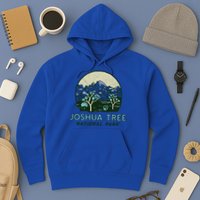 Joshua Tree National Park Vintage Mountains And Trees Sketch Gift Hoodie