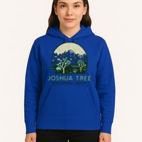 Joshua Tree National Park Vintage Mountains And Trees Sketch Gift Hoodie