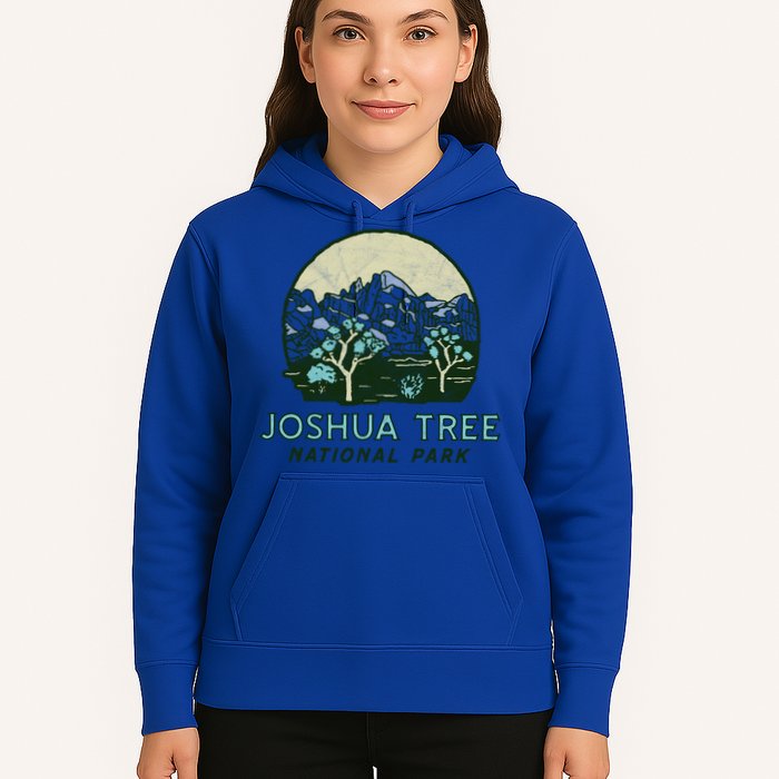 Joshua Tree National Park Vintage Mountains And Trees Sketch Gift Hoodie
