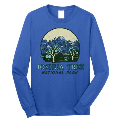 Joshua Tree National Park Vintage Mountains And Trees Sketch Gift Long Sleeve Shirt