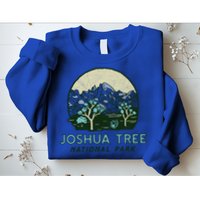 Joshua Tree National Park Vintage Mountains And Trees Sketch Gift Sweatshirt