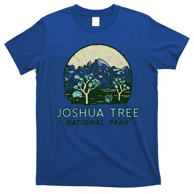 Joshua Tree National Park Vintage Mountains And Trees Sketch Gift T-Shirt