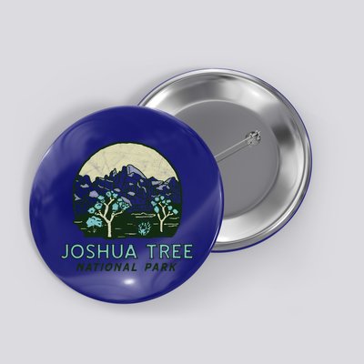 Joshua Tree National Park Vintage Mountains And Trees Sketch Gift Button
