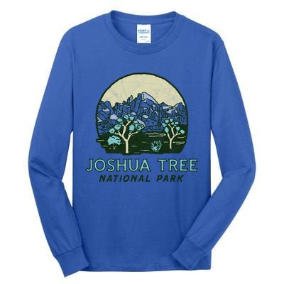 Joshua Tree National Park Vintage Mountains And Trees Sketch Gift Tall Long Sleeve T-Shirt