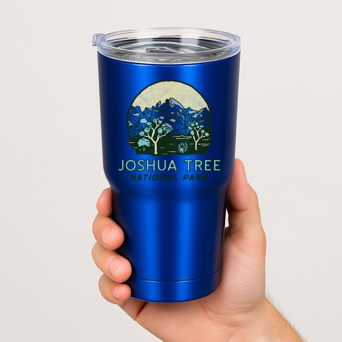 Joshua Tree National Park Vintage Mountains And Trees Sketch Gift Tumbler