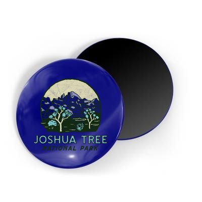 Joshua Tree National Park Vintage Mountains And Trees Sketch Gift Magnet