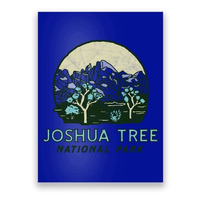 Joshua Tree National Park Vintage Mountains And Trees Sketch Gift Poster