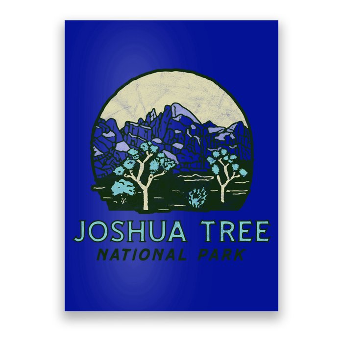 Joshua Tree National Park Vintage Mountains And Trees Sketch Gift Poster