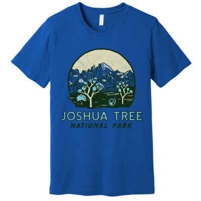 Joshua Tree National Park Vintage Mountains And Trees Sketch Gift Premium T-Shirt