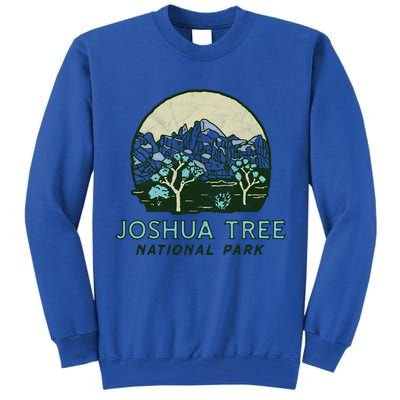 Joshua Tree National Park Vintage Mountains And Trees Sketch Gift Tall Sweatshirt