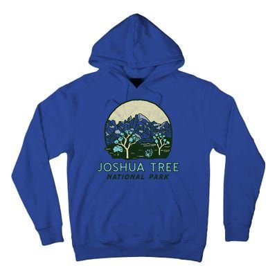 Joshua Tree National Park Vintage Mountains And Trees Sketch Gift Tall Hoodie
