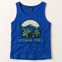 Joshua Tree National Park Vintage Mountains And Trees Sketch Gift Tank Top