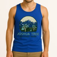 Joshua Tree National Park Vintage Mountains And Trees Sketch Gift Tank Top