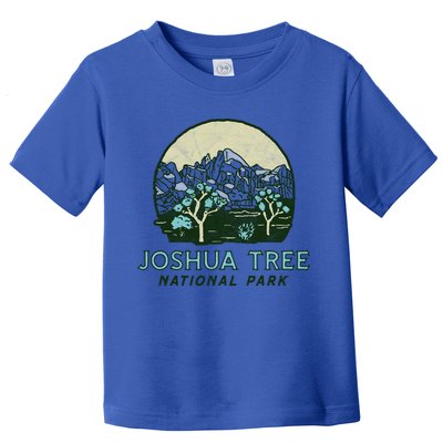 Joshua Tree National Park Vintage Mountains And Trees Sketch Gift Toddler T-Shirt