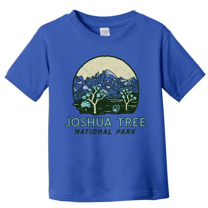 Joshua Tree National Park Vintage Mountains And Trees Sketch Gift Toddler T-Shirt