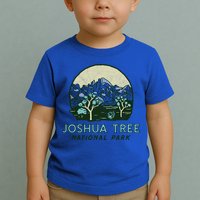 Joshua Tree National Park Vintage Mountains And Trees Sketch Gift Toddler T-Shirt