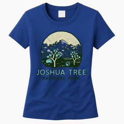 Joshua Tree National Park Vintage Mountains And Trees Sketch Gift Womens T-Shirt