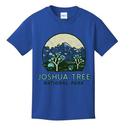 Joshua Tree National Park Vintage Mountains And Trees Sketch Gift Kids T-Shirt