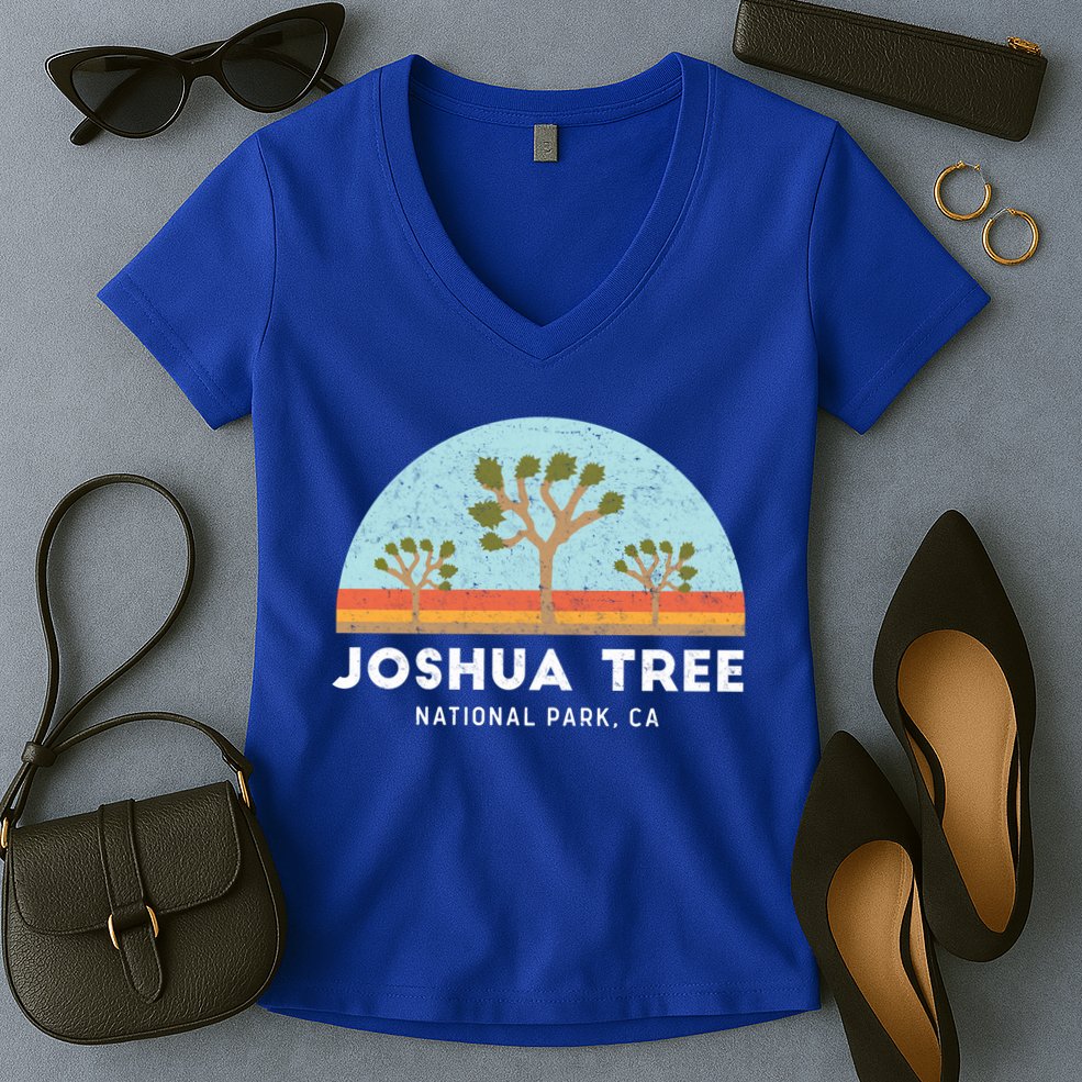 Joshua Tree National Park Meaningful Gift Women's V-Neck T-Shirt