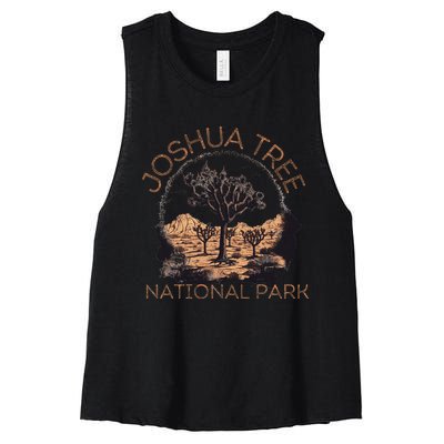 Joshua Tree National Park Landscape Joshua Tree Women's Racerback Cropped Tank