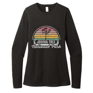 Joshua Tree National Park Retro Sunset Design Womens CVC Long Sleeve Shirt