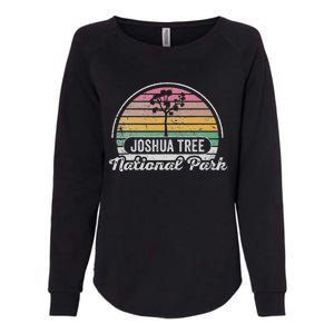 Joshua Tree National Park Retro Sunset Design Womens California Wash Sweatshirt