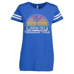 Joshua Tree National Park Retro Sunset Design Enza Ladies Jersey Football T-Shirt