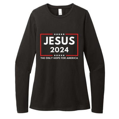 Jesus The Only Hope For America 2024 Womens CVC Long Sleeve Shirt