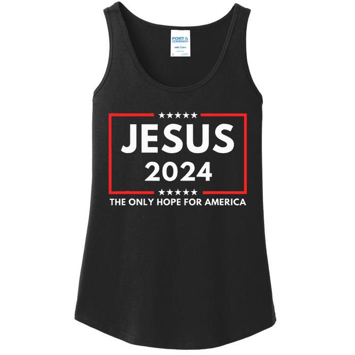 Jesus The Only Hope For America 2024 Ladies Essential Tank