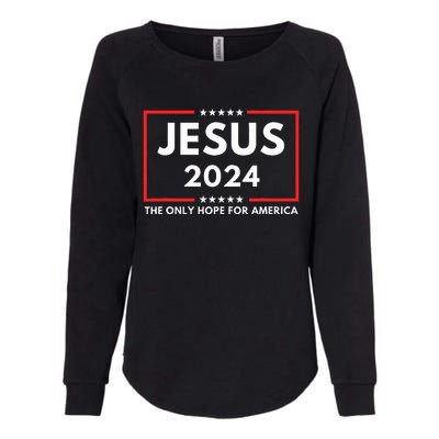 Jesus The Only Hope For America 2024 Womens California Wash Sweatshirt