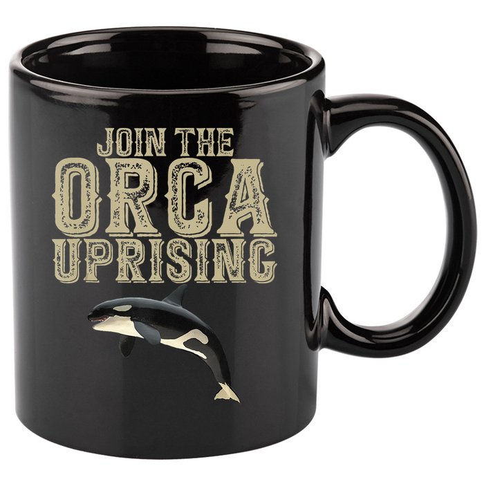 Join The Orca Uprising 11oz C Handle Ceramic Mug