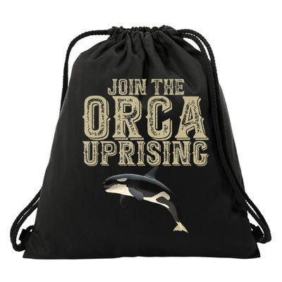 Join The Orca Uprising Drawstring Bag