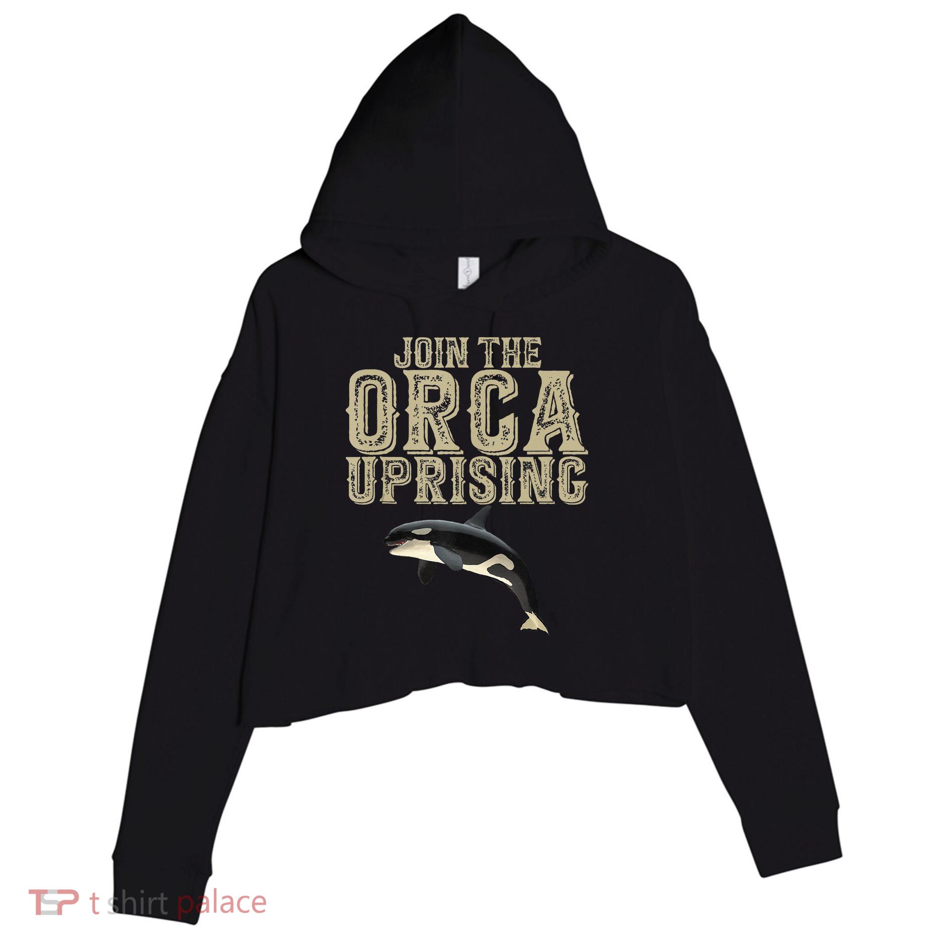 Join The Orca Uprising Crop Fleece Hoodie
