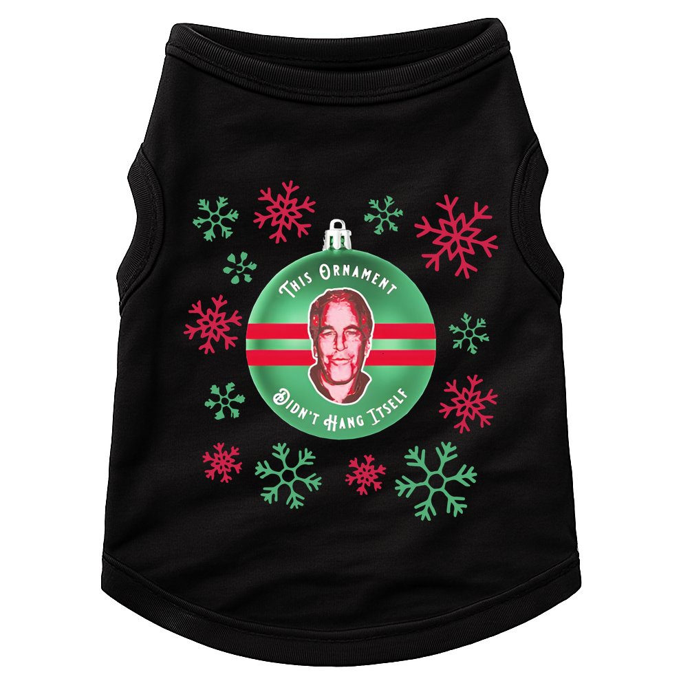 Je This Ornament Didn’T Hang Itself Ugly Christmas Sweater Doggie Tank