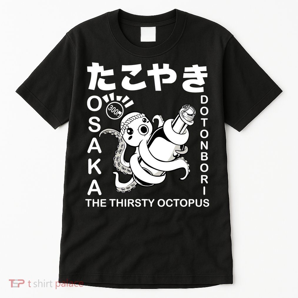 Japanese Takoyaki Osaka Food Hiragana Street Foodie Japan Tall T-Shirt