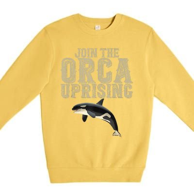 Join The Orca Uprising Premium Crewneck Sweatshirt