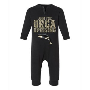 Join The Orca Uprising Infant Fleece One Piece