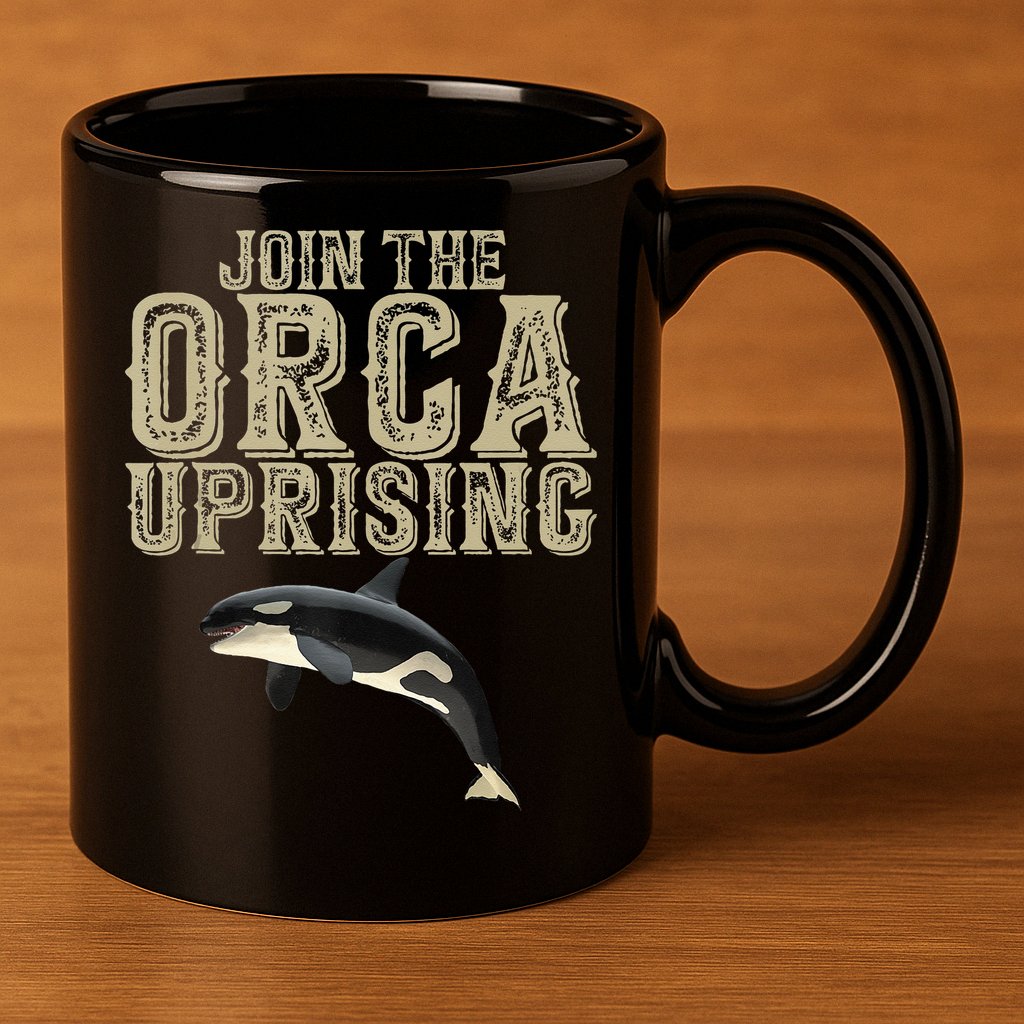 Join The Orca Uprising 11oz C Handle Ceramic Mug