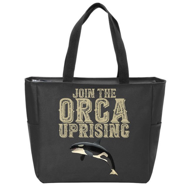 Join The Orca Uprising Zip Tote Bag