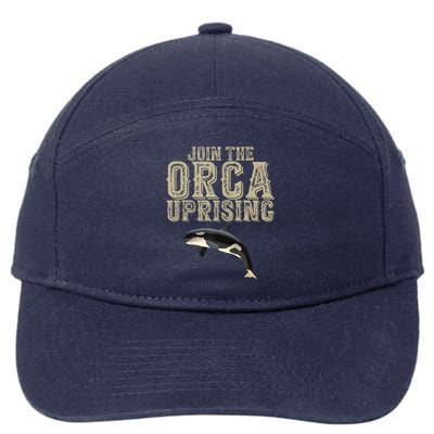 Join The Orca Uprising 7-Panel Snapback Hat