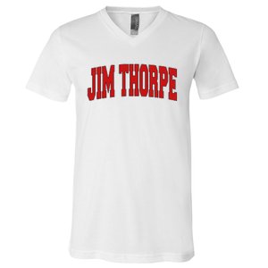 Jim Thorpe Pa Pennsylvania Varsity Style Usa V-Neck T-Shirt